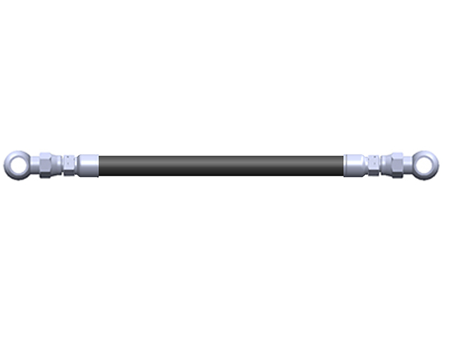 Superior Reservoir Hose Rubber 760mm 9/16 Straight Swivel to 3/8 Straight Swivel (Each) - 3113146
